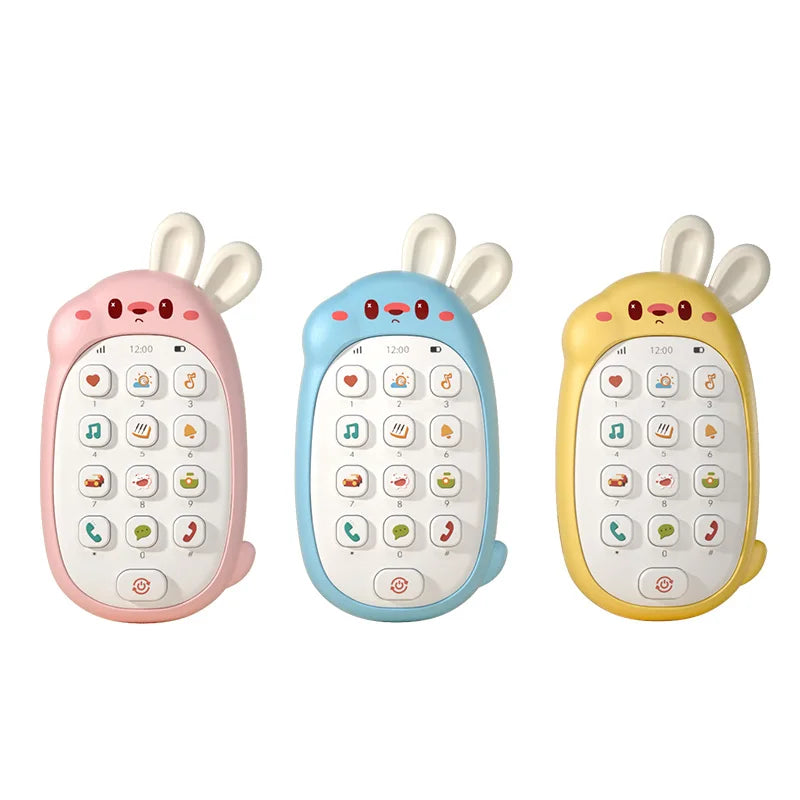 Children's rabbit toys mobile phones
