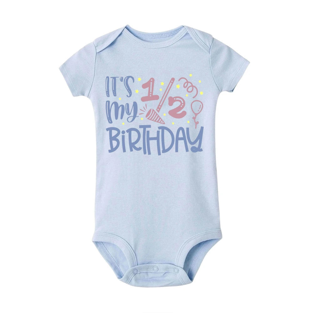 Cake 1/2 Birthday Printed