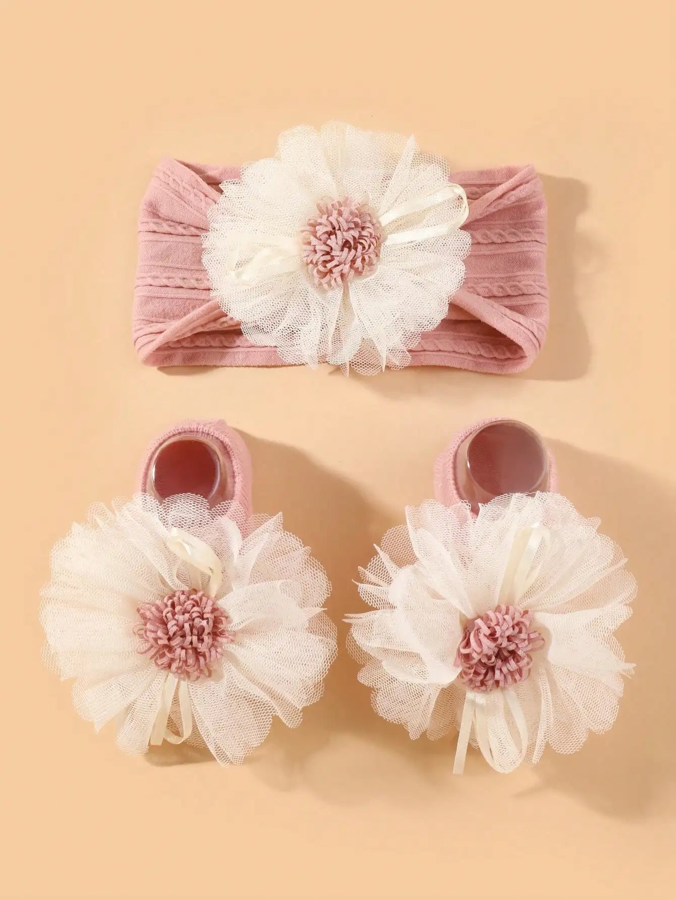 Baby Girls Headband Socks Set