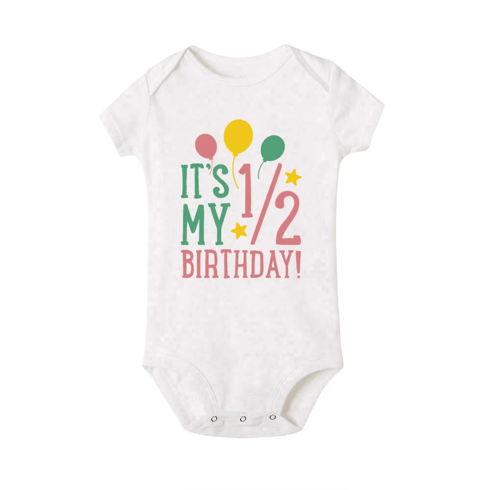 Cake 1/2 Birthday Printed