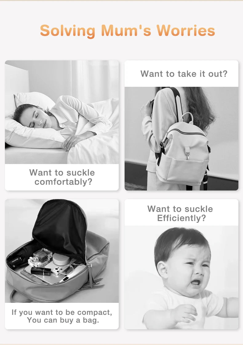 MAMIJOY  Breast Pump Baby Nipple Manual