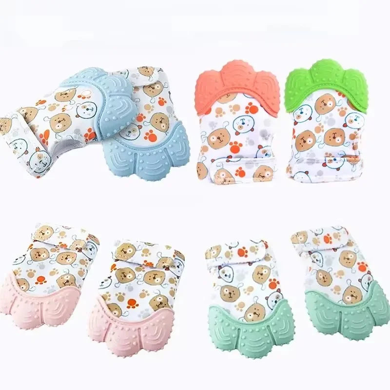 🌸ChewEase™ Teething Mittens