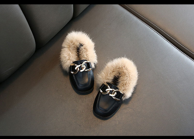Kids Fur Shoes
