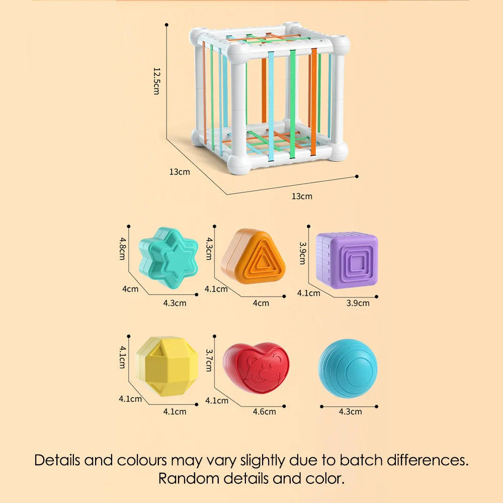 Kids Educational Cube Shape Matching Stacking Learning Toys