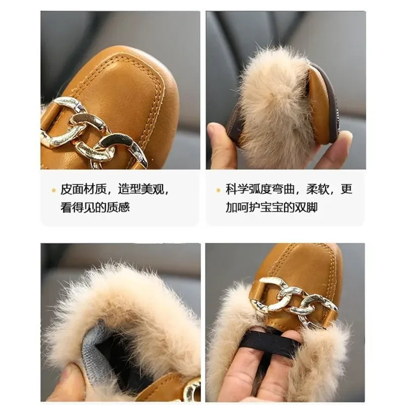Kids Fur Shoes